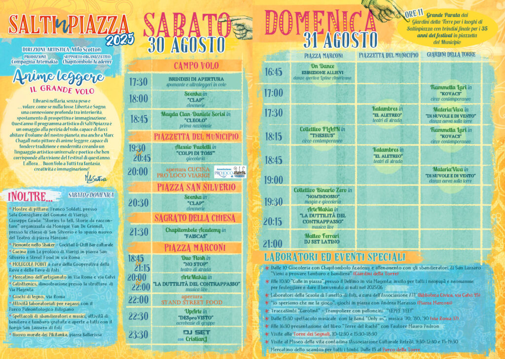 35° anniversario di SaltinPiazza – a Viarigi c’è anche il Parco Paleontologico!