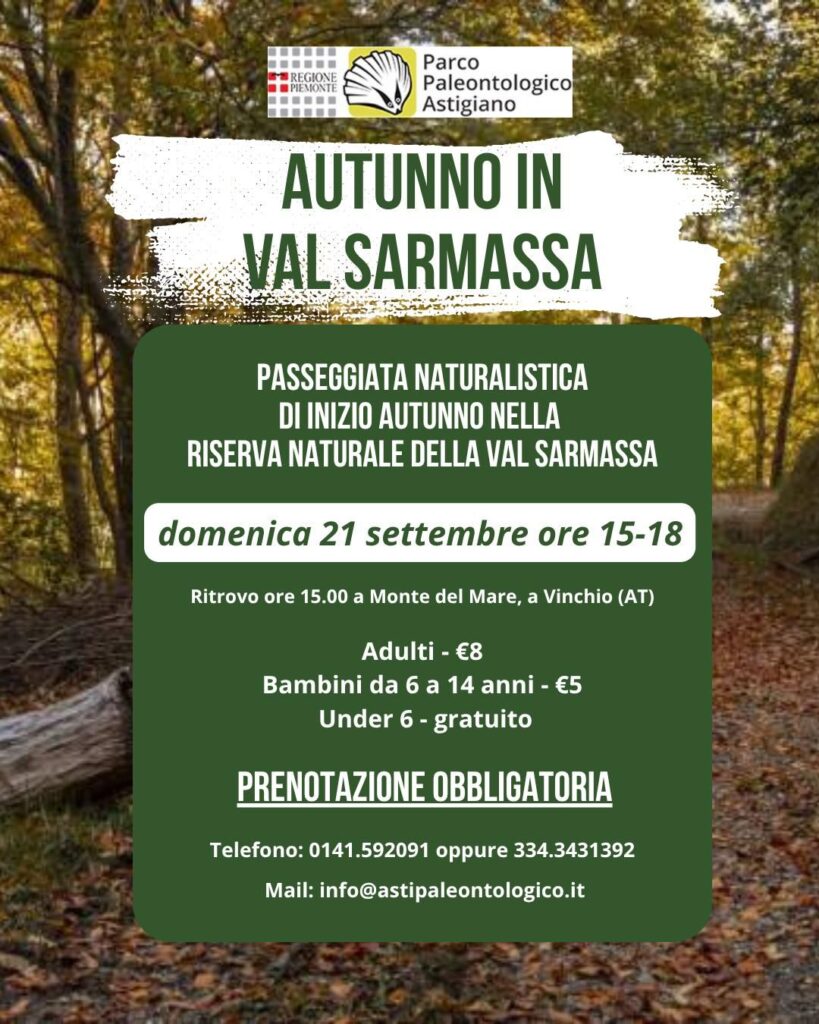 PASSEGGIATA NATURALISTICA DI INIZIO AUTUNNO IN VAL SARMASSA