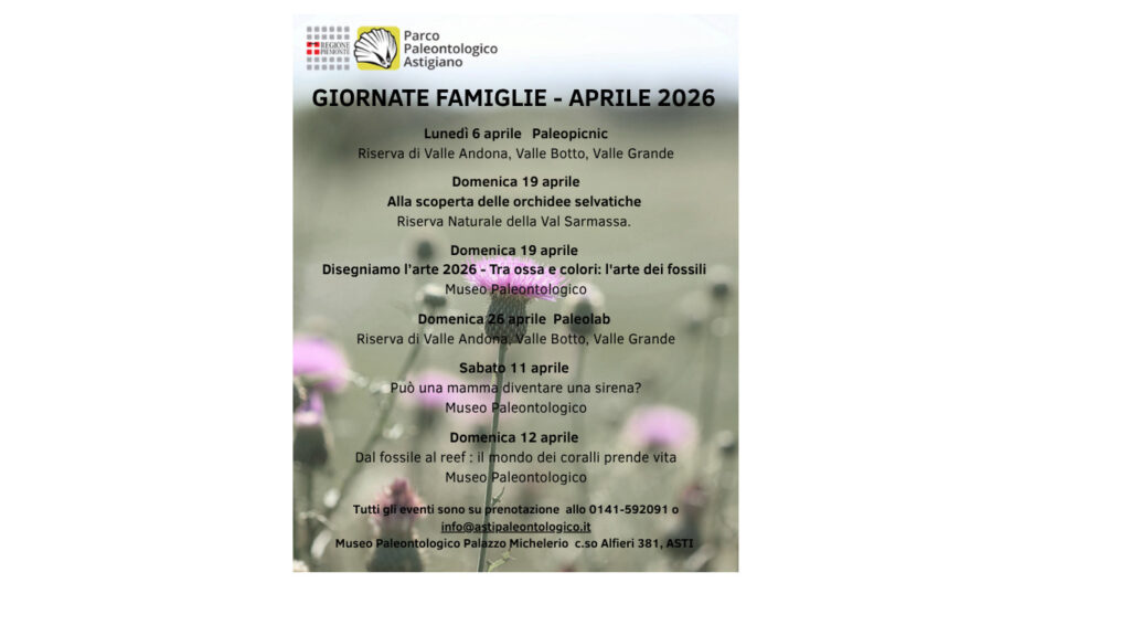 GIORNATE FAMIGLIE MESE DI APRILE