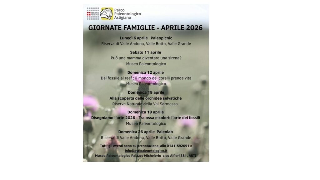 GIORNATE FAMIGLIE MESE DI APRILE