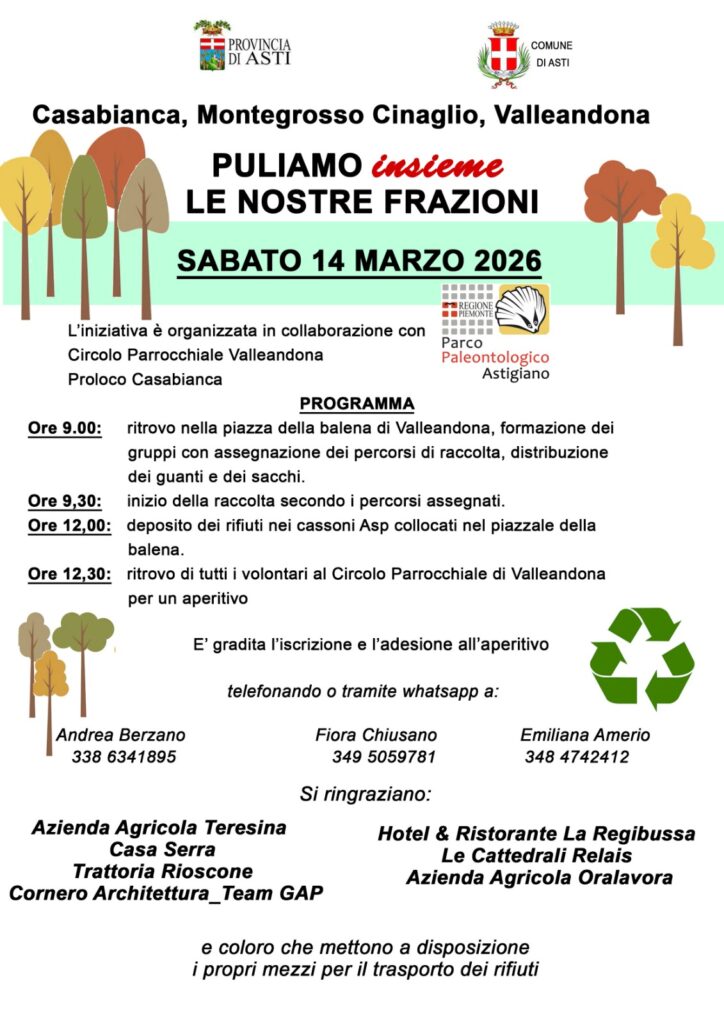 Puliamo le frazioni di Asti: il Parco partecipa e Tu?